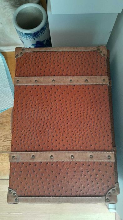 Bau de viagem castanho