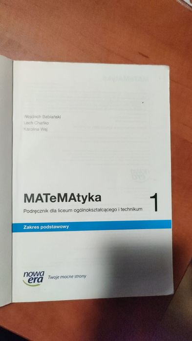Podręcznik Matematyka 1 Nowa Era