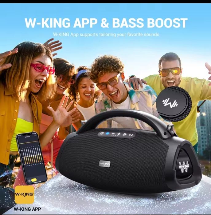 Nowy! W-KING X20 Bluetooth 200W RMS | Potężny bas | JBL Boombox Killer
