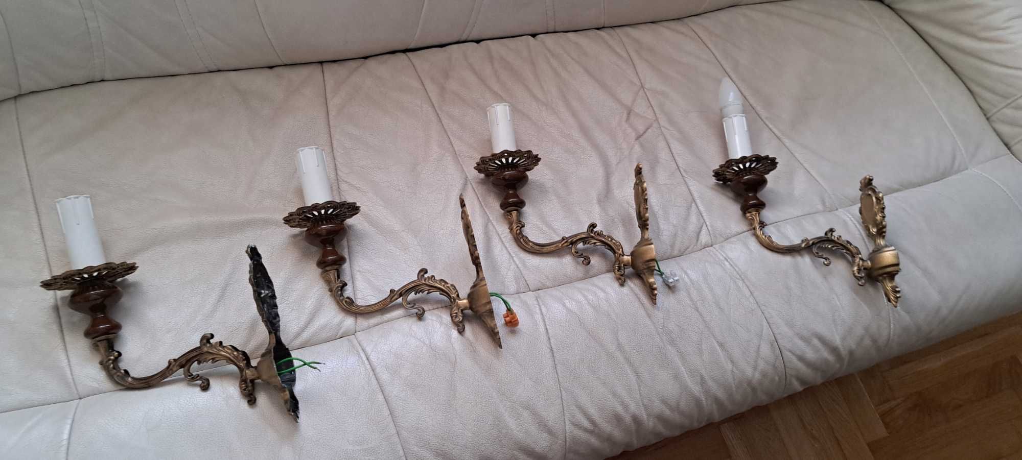 Żyrandol w stylu klasycznym wraz z kinkietami 4 szt
