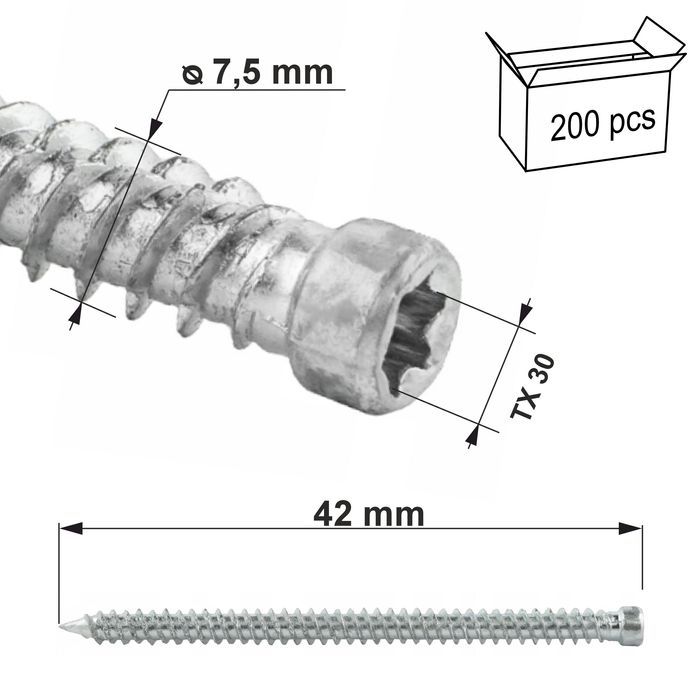 wkręty ościeżnicowe łeb walcowy whow-75042