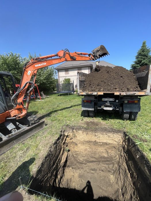 Услуги Миниэкскаватора. Водопровод. Канализация. Бассейны. Баровая