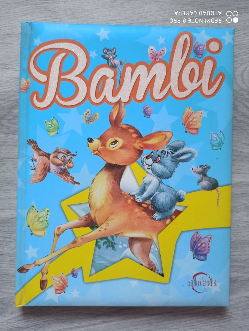 Książka Bambi stan idealny, gruba miękka okładka