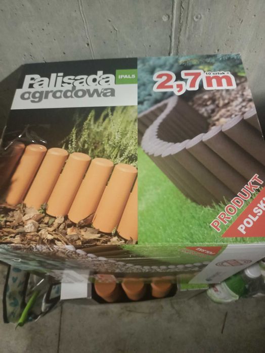 Palisada ogrodowa, płotek 4 metry nowy