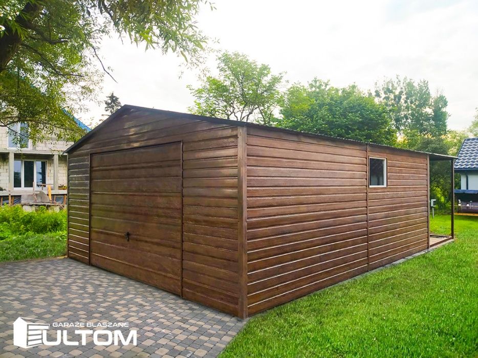 Garaż blaszak, garaze blaszane profil zamknięty 6x5,6x6,6x7, drewno