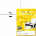 topstick samoprzylepne etykiety wielofunkcyjne 2 etykiety na arkusz a4