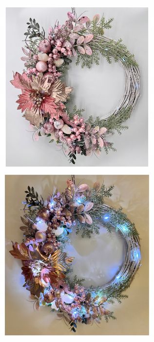 Wianek zimowy, stroik świąteczny Boże Narodzenie