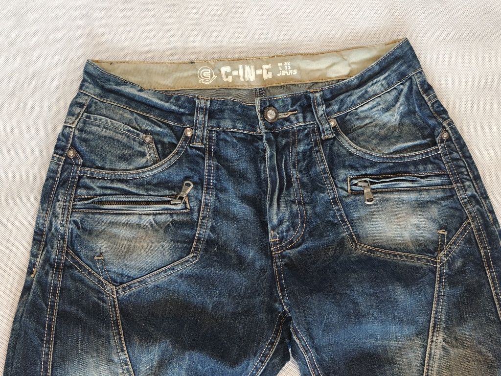 Spodnie jeans męskie C-IN-C W32 L33