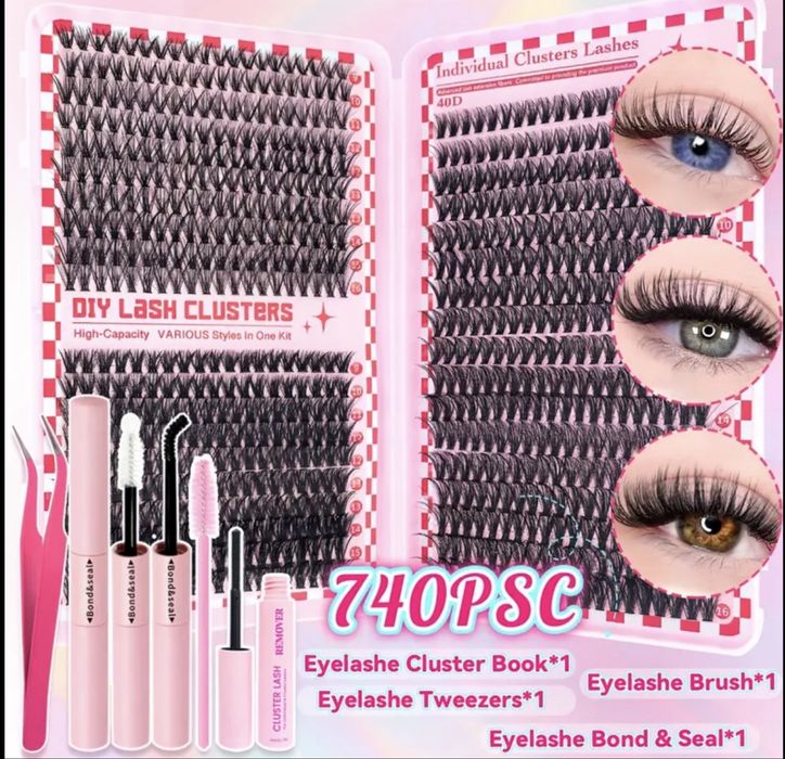 Накладні вії набор для нарощювання пучками