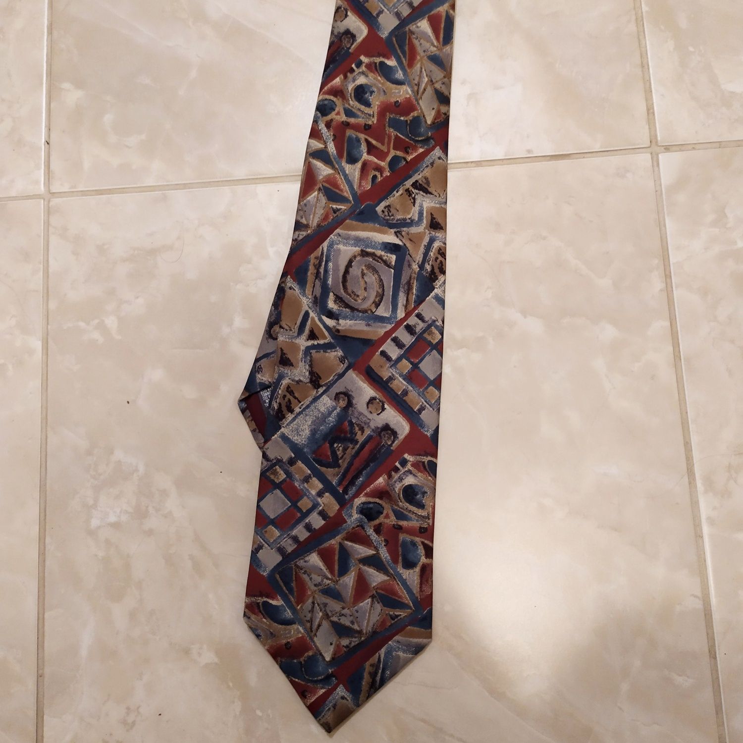 Jedwabny krawat vintage St. Michael