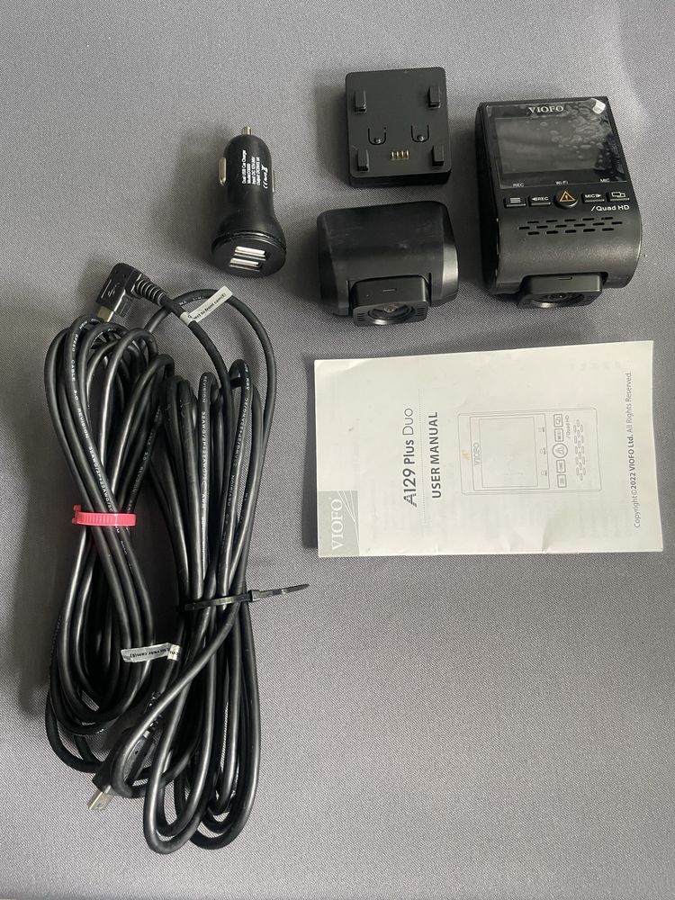 Wideorejestrator Viofo A129 Plus Duo + kamera tylna + GPS
