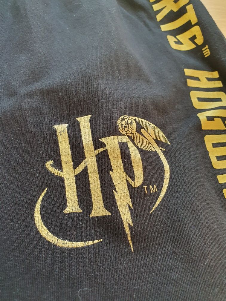 Getry legginsy długie czarne złote Harry Potter 152