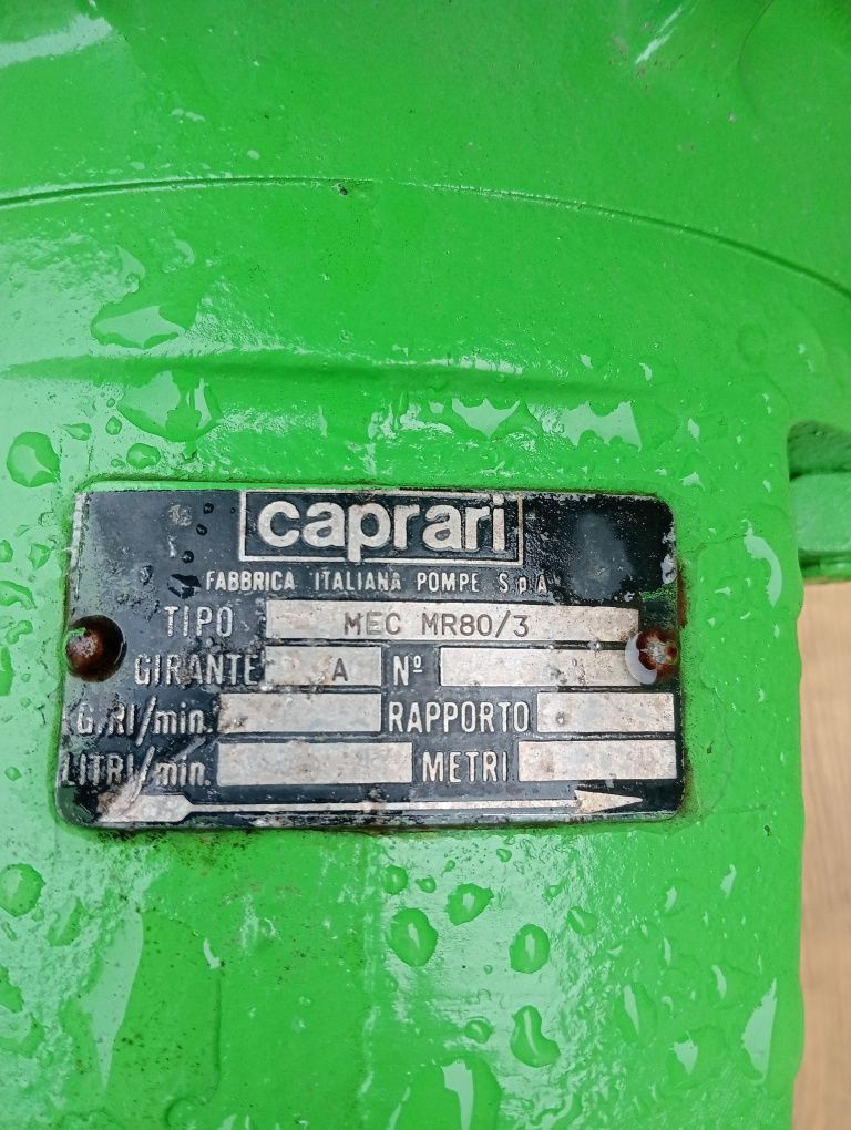 Pompa ssąca caprari , duża wydajność