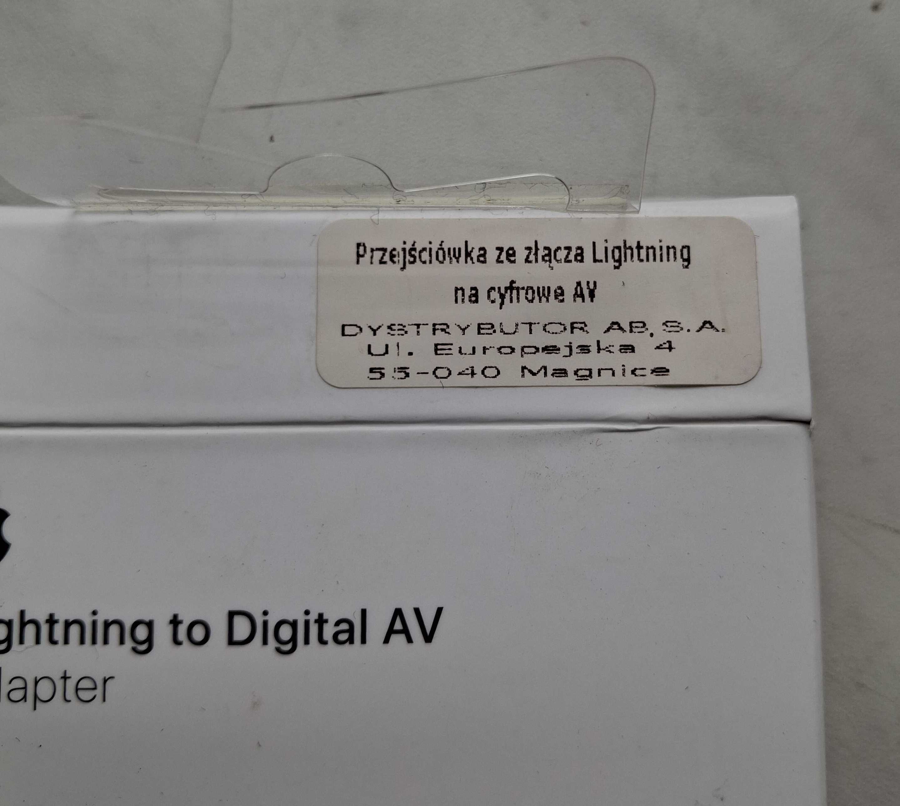 Oryginalna Przejściówka Apple Lightning na Cyfrowe AV HDMI