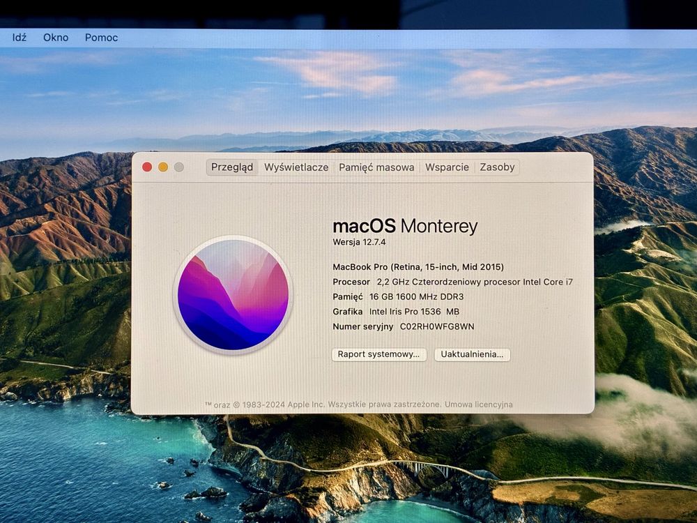Laptop MacBook Pro 15 Retina 2015