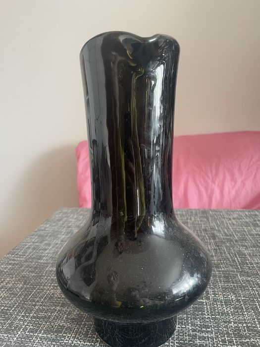 Wazon z PRL szkło halitowe