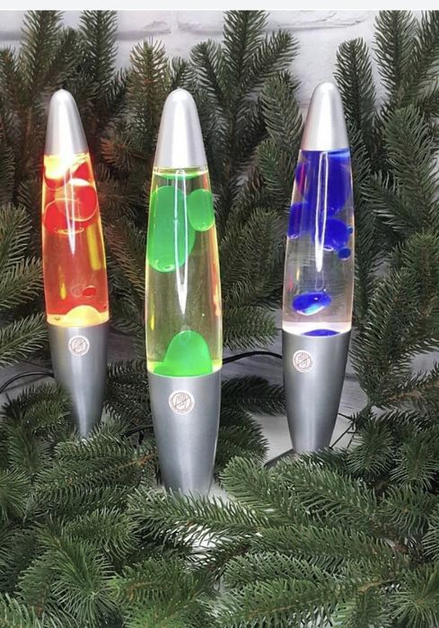 Лава лампа   34,41 см однокольорові та двокольорові