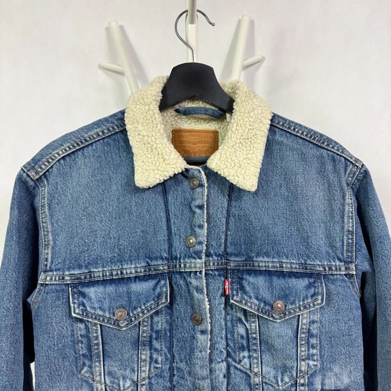 Kurtka jeansowa bez kaptura katana sherpa Levis