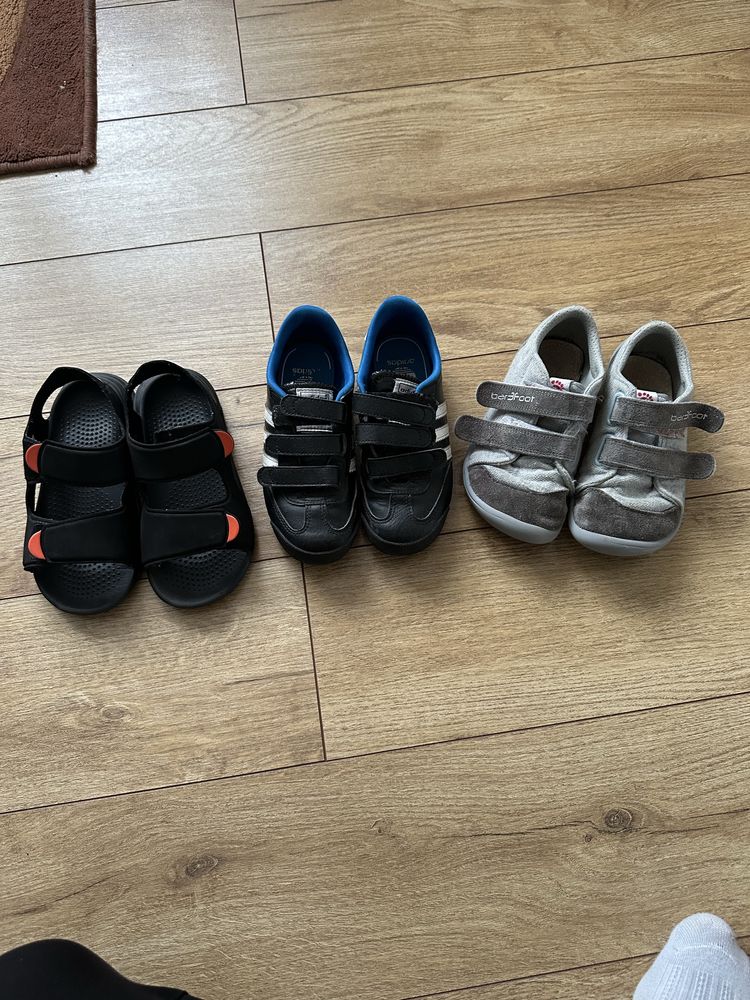 Trampki kapcie barefoot 3f chłopięce na rzepy buty