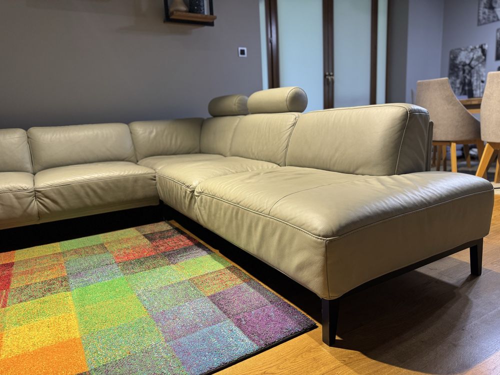 Sofa narożna Etap Sofa, skóra naturalna