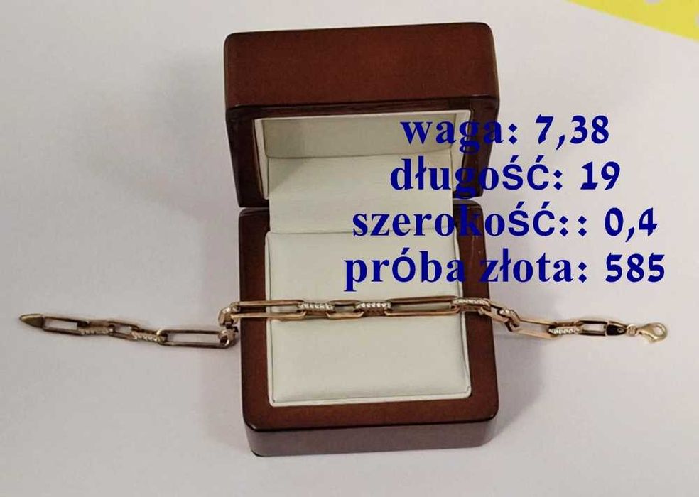 Prześliczne złote bransolety 585 i 333 NOWOŚCI