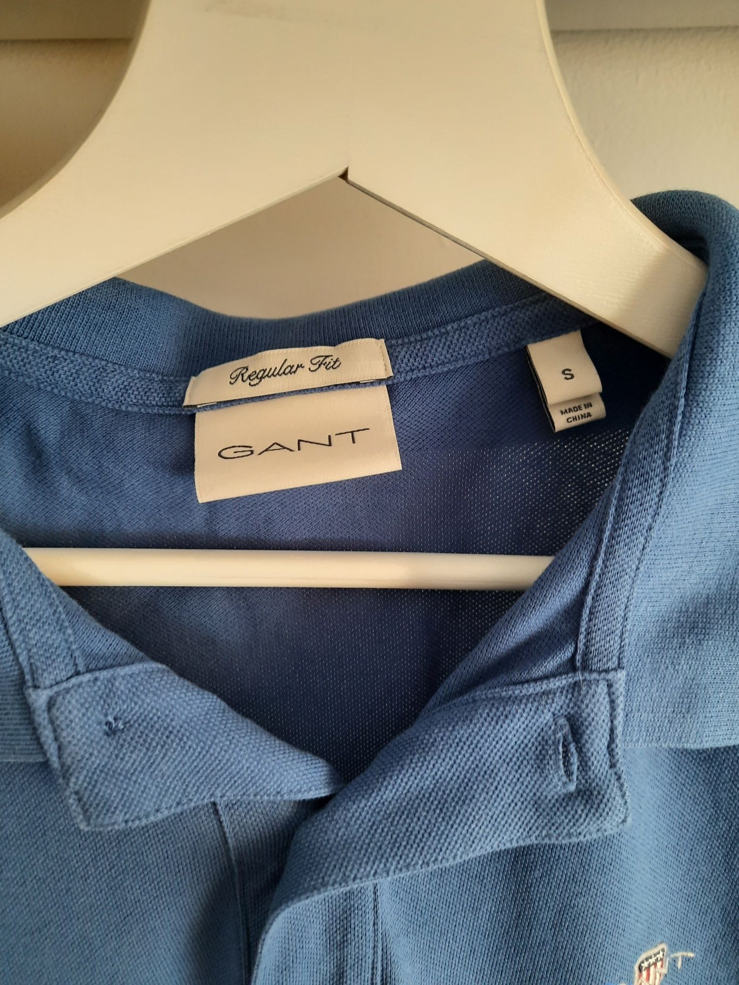 t- shirt koszulka Gant regular fit S niebieska