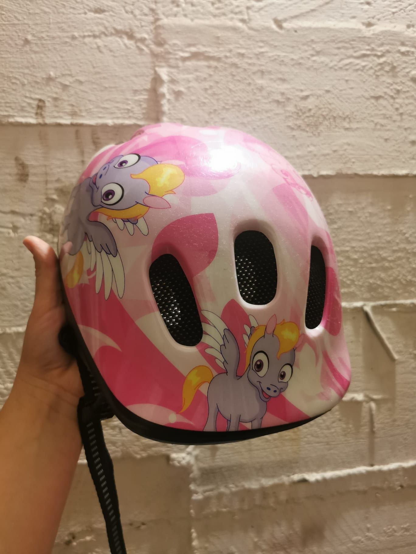 Kask rowerowy różowy rozmiar S 48-52 cm