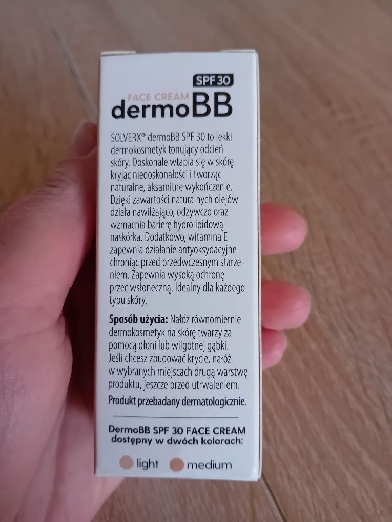 Solverx dermo BB krem podkład spf30