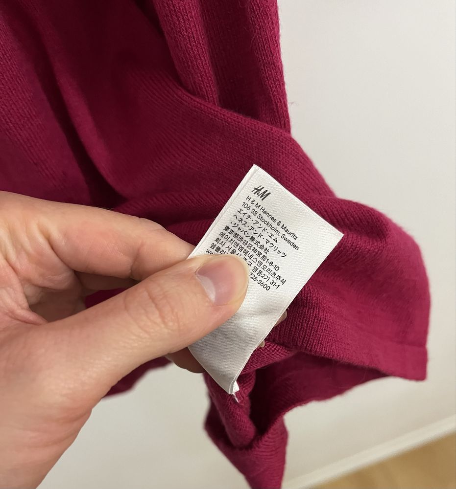 Różowa sukienka h&m sweterkowa XS