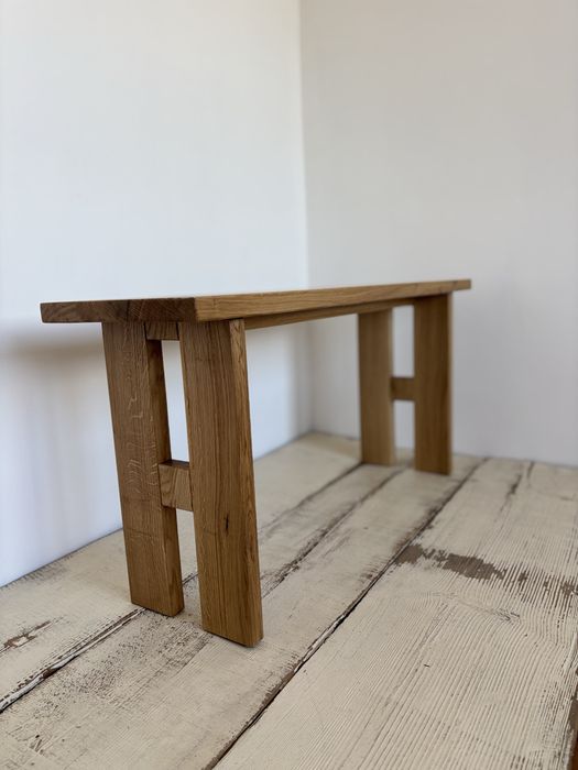 Konsola drewniana lite drewno dębowe komoda ławka