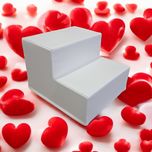 Лесенка для собак цвет белый, пандус для собак , сходинки для собак