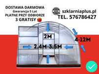 Szklarnia tunelowa 3m/4m poliwęglan 4mm Mocna!!! darmowa dostawa
