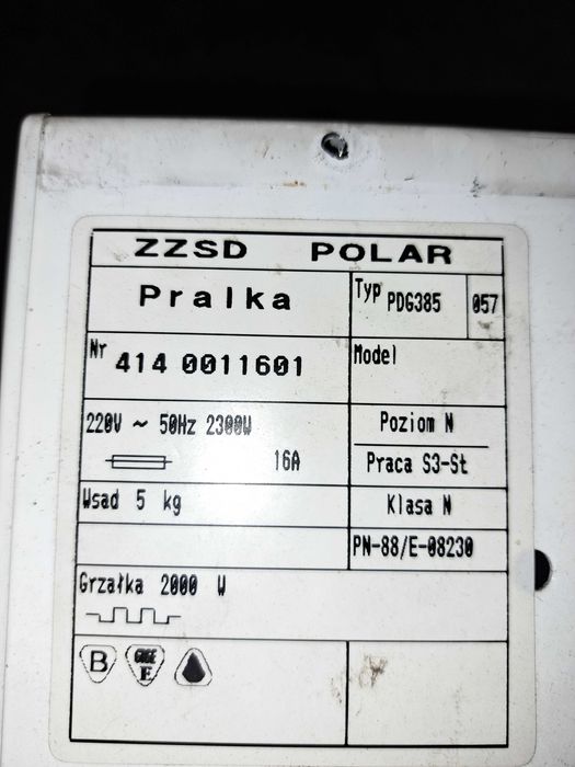 Silnik pralki Polar Aretuza PN-88/E-0230; TYP OKC2-2/ 12DK