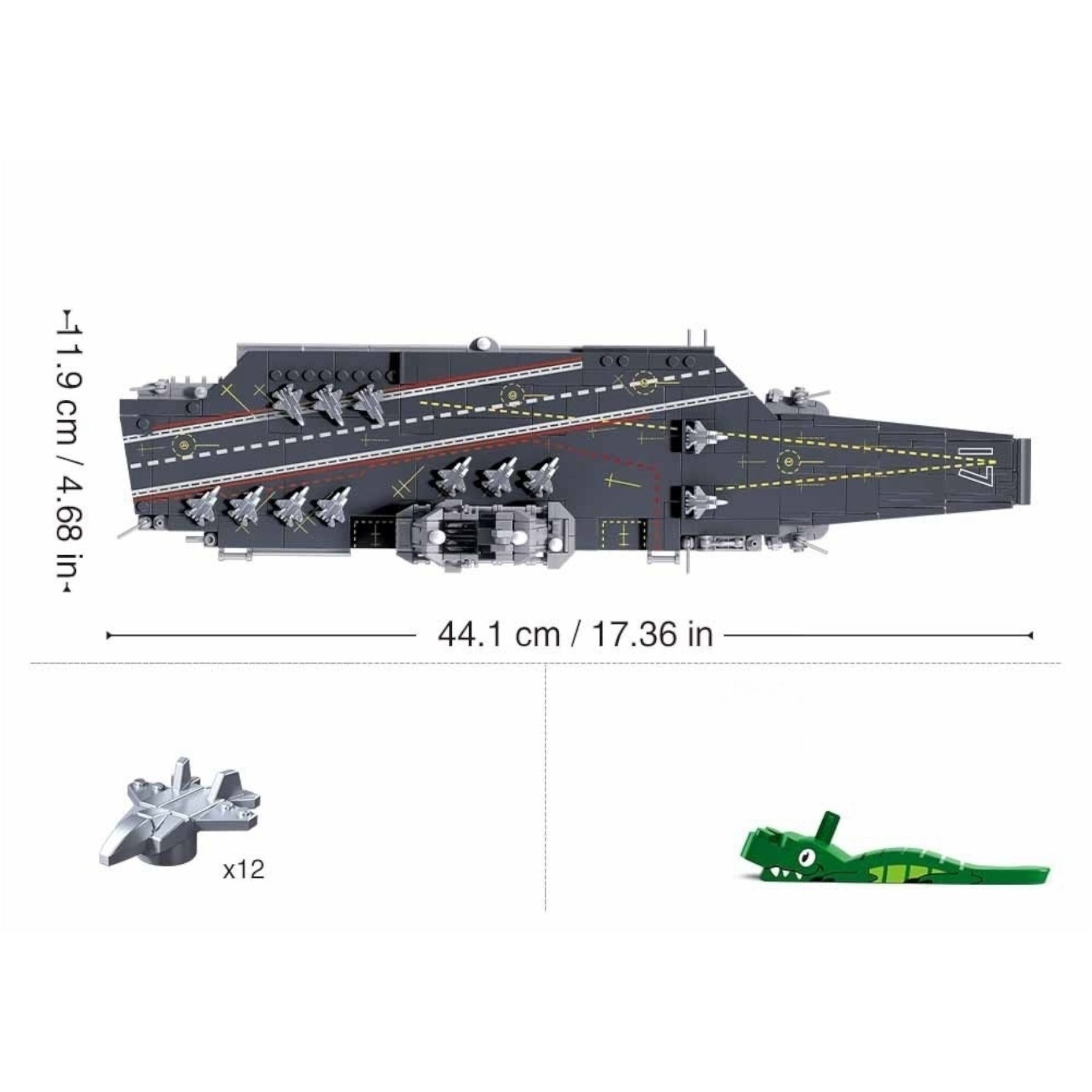 Конструктор Sluban lego аналог  M38-B1210 Авіаносець Шаньдун Shandong