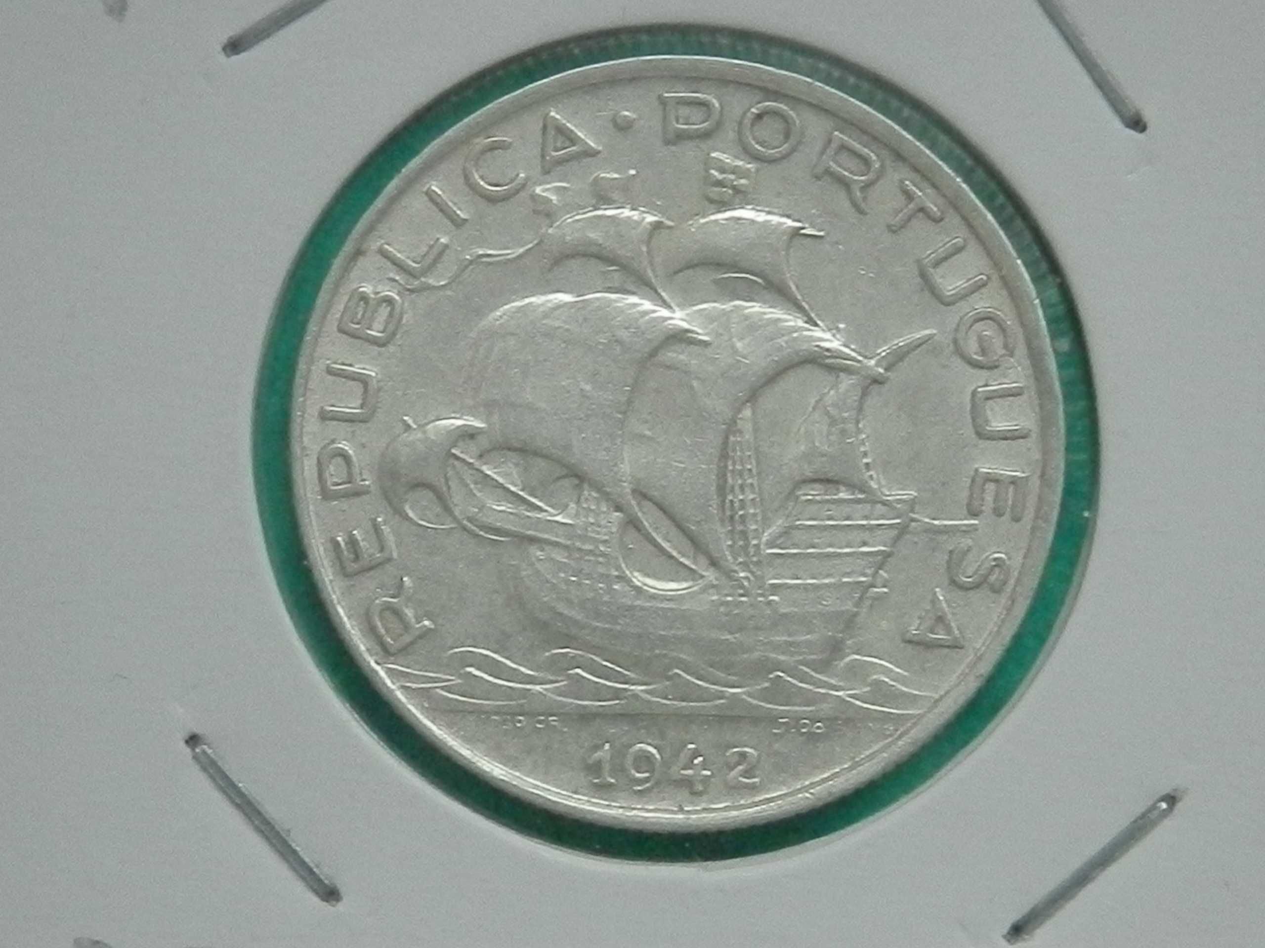 897 - República: 5$00 escudos 1942 prata, por 9,00