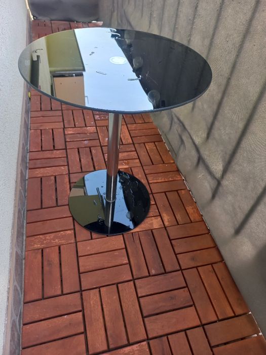 Stolik kawowy okrągły szklany