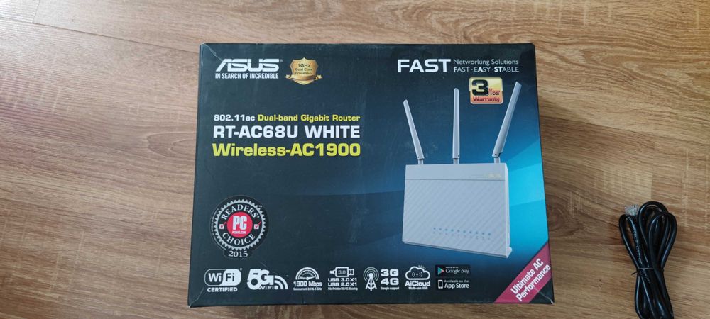 Wi-fi роутер ASUS RT-AC68U usb 3.0 доступ 2.4, 5 ггц