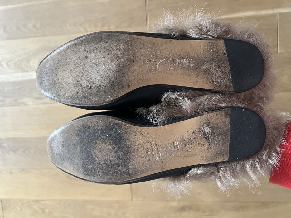 Gucci хутряні мюлі оригінал