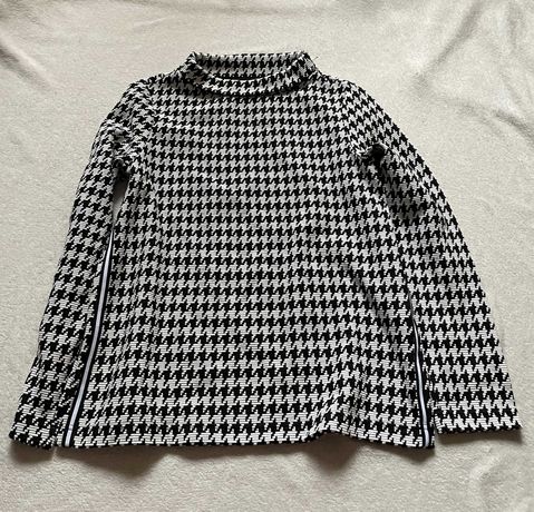 Damska bluzka bluza w pipetkę czarna biała Street One L(40)