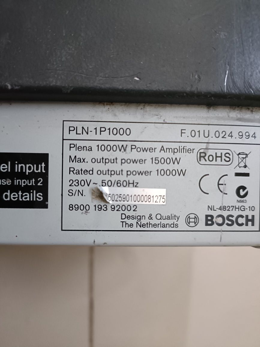 Amplituner wzmacniacz BOSCH Plena 1P1000