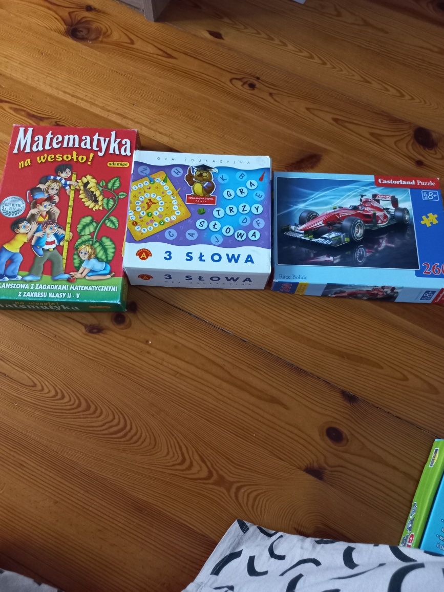 Zestaw gry edukacyjne + puzzle gratis