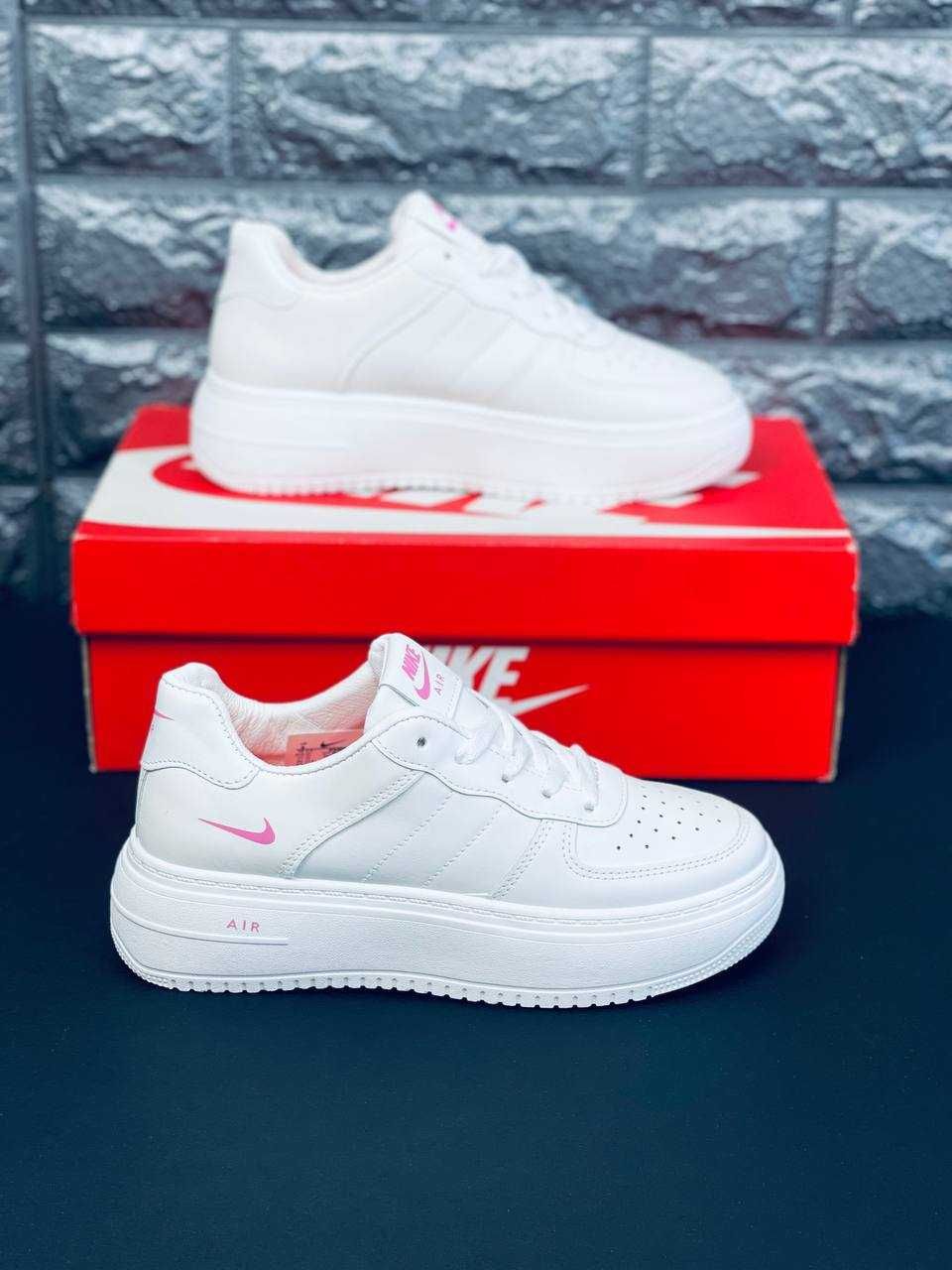 Кроссовки женские Nike Air Force 1 Натуральная Кожа! Кроссы Найк Форс