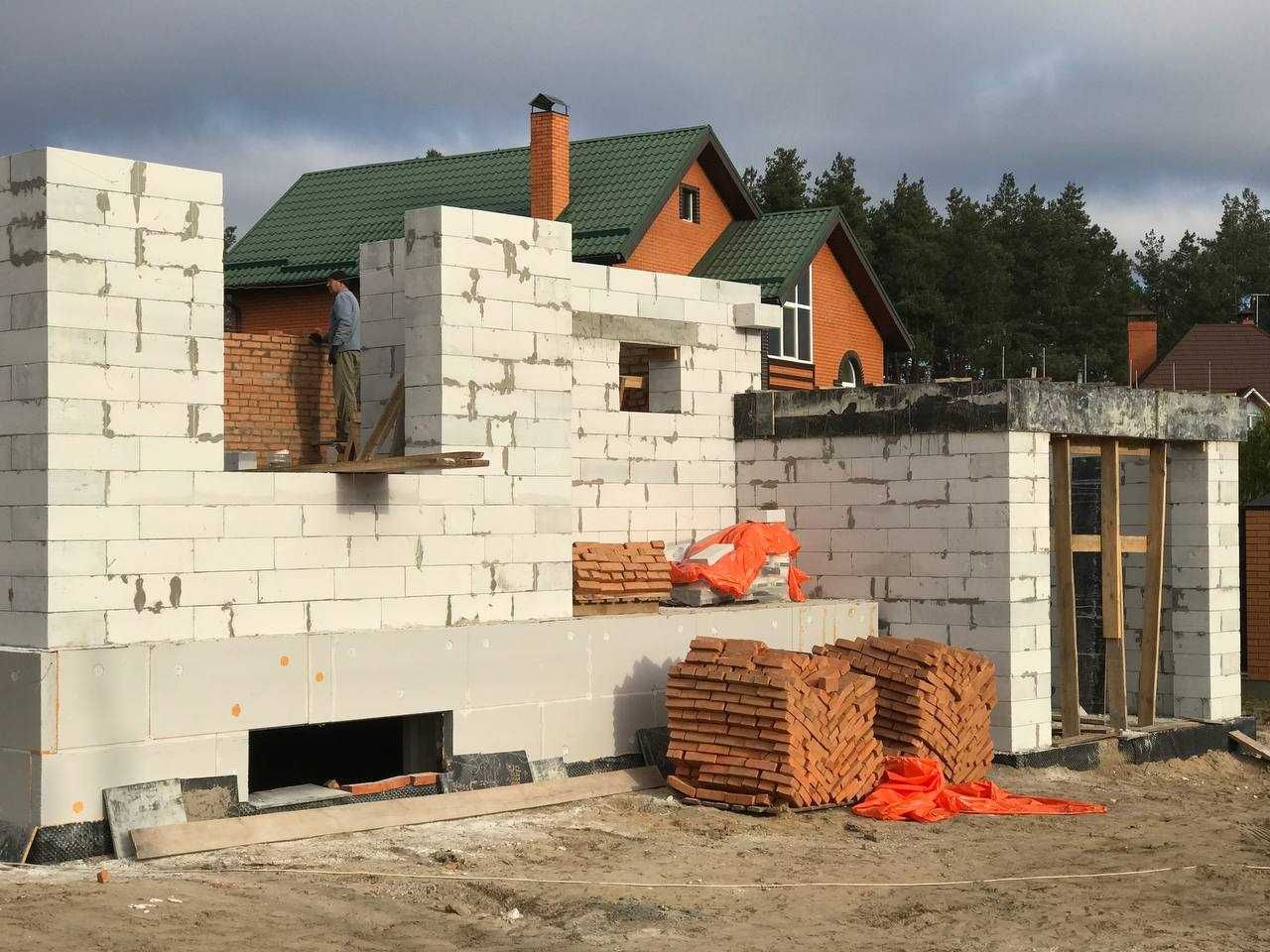 Будівництво будинків. Будинки під звамовлення. Будівництво під ключ.