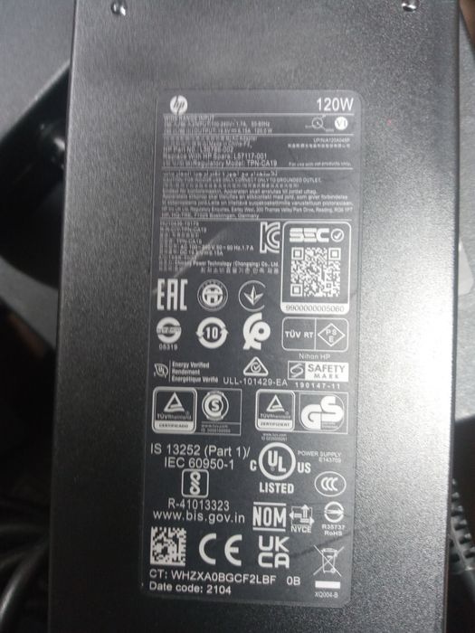 HP 120W  19.5V 6.15a 120W 7.4x5.0 ориінал блок живлення