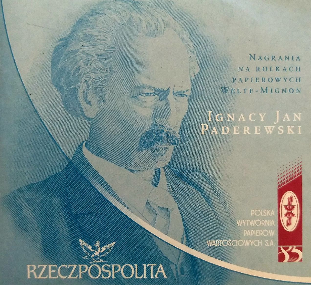 Ignacy Jan Paderewski Nagrania Na Rolkach Papierowych Welton-Mignion