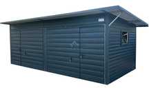 Garaż Blaszany Schowek 6X3M 2X Brama Uchylna 2X Okno 2X Drzwi  Nb443