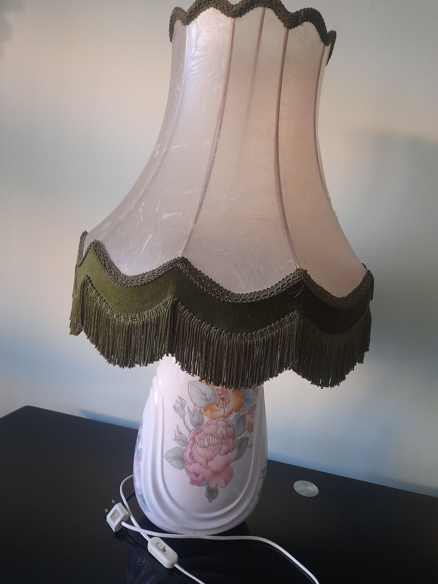 XX wiek piękna lampka nocna porcelana