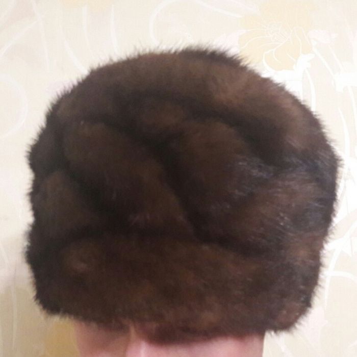 Зимняя шапка норковая боярка