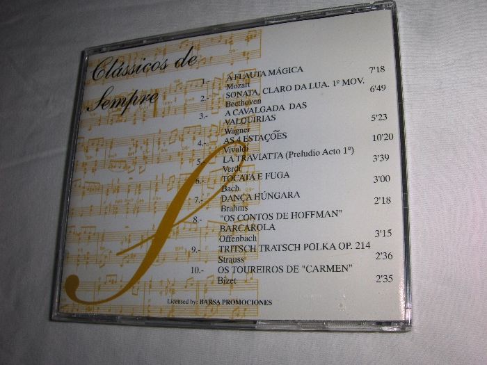 CD'S de Música Clássica e Música de NATAL - Originais e Novos