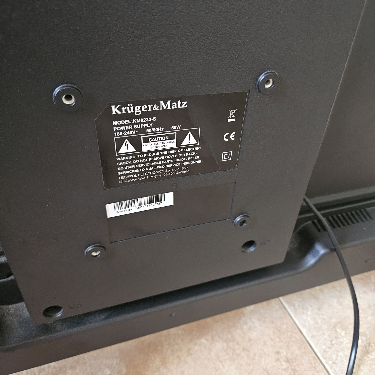 Telewizor kruger&Matz 32" + chromecast